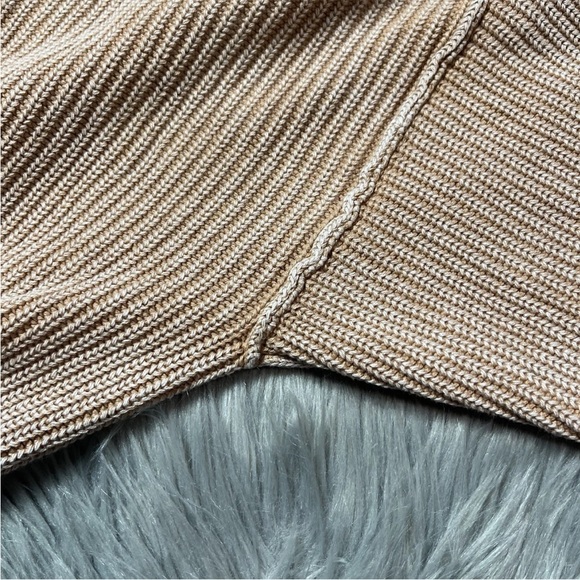 Aerie Beyond Quarter Zip Sweater Faded Tan Camel Size XL - Picture 9 of 16